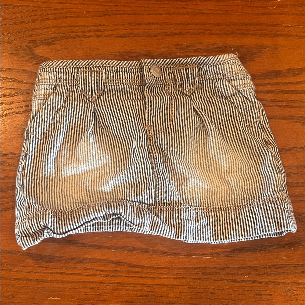 Arizona Jean Company Black and White Striped Skirt